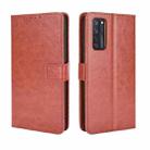 For ZTE Axon 20 5G / Axon 20 4G Retro Crazy Horse Texture Horizontal Flip Leather Case with Holder & Card Slots & Lanyard(Brown) - 1