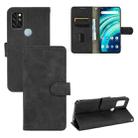 For UMIDIGI A9 Pro Solid Color Skin Feel Magnetic Buckle Horizontal Flip Calf Texture PU Leather Case with Holder & Card Slots & Wallet(Black) - 1