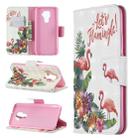 For Huawei Mate 30 Lite 3D Pattern Colored Drawing Horizontal Flip Leather Case with Holder & Card Slots & Wallet(Flamingo) - 1