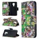 For Huawei Mate 30 Lite 3D Pattern Colored Drawing Horizontal Flip Leather Case with Holder & Card Slots & Wallet(Green Butterfly) - 1