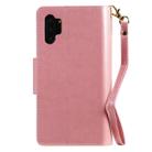 For Galaxy Note 10 Plus Woman and Cat Embossed Horizontal Flip Leather Case, with Wallet & Holder & Card Slots & Photo Frame & Mirror & Lanyard(Pink) - 3