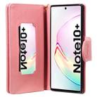 For Galaxy Note 10 Plus Woman and Cat Embossed Horizontal Flip Leather Case, with Wallet & Holder & Card Slots & Photo Frame & Mirror & Lanyard(Pink) - 5