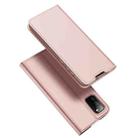 For Samsung Galaxy A02s 166.5mm Version DUX DUCIS Skin Pro Series Horizontal Flip PU + TPU Leather Case with Holder & Card Slots(Rose Gold) - 1