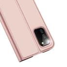 For Samsung Galaxy A02s 166.5mm Version DUX DUCIS Skin Pro Series Horizontal Flip PU + TPU Leather Case with Holder & Card Slots(Rose Gold) - 3