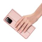 For Samsung Galaxy A02s 166.5mm Version DUX DUCIS Skin Pro Series Horizontal Flip PU + TPU Leather Case with Holder & Card Slots(Rose Gold) - 6