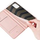 For Samsung Galaxy A02s 166.5mm Version DUX DUCIS Skin Pro Series Horizontal Flip PU + TPU Leather Case with Holder & Card Slots(Rose Gold) - 7