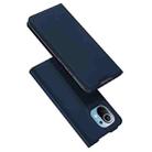 For Xiaomi Mi 11 DUX DUCIS Skin Pro Series Horizontal Flip PU + TPU Leather Case with Holder & Card Slots(Blue) - 1