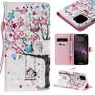 For iPhone 11 Pro Max 3D Painted Pattern Horizontal Flip Leather Case, with Wallet & Holder & Card Slots & Lanyard(Girl Under The Tree) - 1
