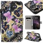 For iPhone 11 Pro Max 3D Painted Pattern Horizontal Flip Leather Case, with Wallet & Holder & Card Slots & Lanyard(Pink Butterfly) - 1