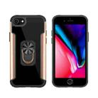 PC +TPU + Metal Shockproof Protective Case with Ring Holder For iPhone SE 2022 / SE 2020 / 8 / 7(Gold) - 1
