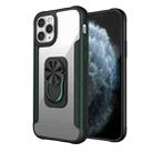 PC +TPU + Metal Shockproof Protective Case with Ring Holder For iPhone 11 Pro(Green) - 1