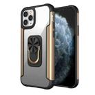 PC +TPU + Metal Shockproof Protective Case with Ring Holder For iPhone 11 Pro(Gold) - 1