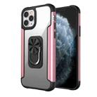 PC +TPU + Metal Shockproof Protective Case with Ring Holder For iPhone 11 Pro(Rose Gold) - 1
