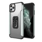 PC +TPU + Metal Shockproof Protective Case with Ring Holder For iPhone 11 Pro Max(Light Green) - 1