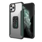 PC +TPU + Metal Shockproof Protective Case with Ring Holder For iPhone 11 Pro Max(Green) - 1