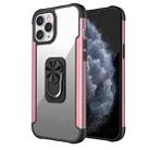 PC +TPU + Metal Shockproof Protective Case with Ring Holder For iPhone 12 Pro Max(Rose Gold) - 1