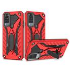 For vivo Y51 Shockproof TPU + PC Protective Case with Holder(Red) - 1