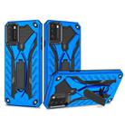 For Xiaomi Poco M3 Shockproof TPU + PC Protective Case with Holder(Blue) - 1