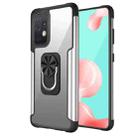 For Samsung Galaxy A52 5G / 4G PC +TPU + Metal Shockproof Protective Case with Ring Holder(Silver) - 1