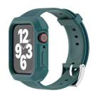 TPU Integrated Fuel Injection Watch Band For Apple Watch Series 7 45mm / 6 & SE & 5 & 4 44mm / 3 & 2 & 1 42mm(Dark Green) - 1