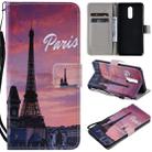 For LG Stylo 5 Painted Pattern Horizontal Flip Leather Case, with Wallet & Holder & Card Slots & Lanyard(Tower) - 1