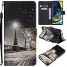 For Galaxy A80 / A90 Painted Pattern Horizontal Flip Leather Case, with Wallet & Holder & Card Slots & Lanyard(Cityscape) - 1