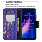 For Xiaomi Redmi Note 8 3D Pattern Colored Drawing Horizontal Flip Leather Case with Holder & Card Slots & Wallet(Purple Butterfly) - 5