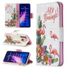 For Xiaomi Redmi Note 8 3D Pattern Colored Drawing Horizontal Flip Leather Case with Holder & Card Slots & Wallet(Flamingo) - 1