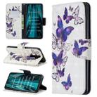 For Xiaomi Redmi Note 8 Pro 3D Pattern Colored Drawing Horizontal Flip Leather Case with Holder & Card Slots & Wallet(Group Butterfly) - 1