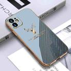 GKK PC + Solid Color Plating Protective Case For iPhone 12 mini(Grey) - 1