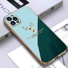 GKK PC + Solid Color Plating Protective Case For iPhone 12 Pro(Green) - 1
