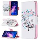 For Xiaomi Redmi Note 8 Colored Drawing Horizontal Flip Leather Case with Holder & Card Slots & Wallet(Sapling) - 1