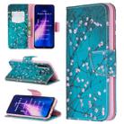 For Xiaomi Redmi Note 8 Colored Drawing Horizontal Flip Leather Case with Holder & Card Slots & Wallet(Plum Blossom) - 1