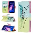 For Xiaomi Redmi Note 8 Colored Drawing Horizontal Flip Leather Case with Holder & Card Slots & Wallet(Feather Bird) - 1