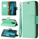 For Xiaomi Redmi Note 8 Pro Litchi Texture Pure Color Horizontal Flip PU Leather Case with Holder & Card Slots & Wallet & Lanyard(Green) - 1