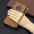For Huawei Mate 30 Pro Litchi Texture Pure Color Horizontal Flip PU Leather Case with Holder & Card Slots & Wallet & Lanyard(Brown) - 7