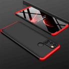 For OPPO Realme 7i / C17 GKK Three Stage Splicing Full Coverage PC Case(Black+Red) - 1