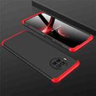 For Xiaomi Mi 10T Lite 5G GKK Three Stage Splicing Full Coverage PC Case(Black+Red) - 1