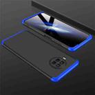 For Xiaomi Mi 10T Lite 5G GKK Three Stage Splicing Full Coverage PC Case(Black+Blue) - 1