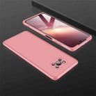 For Xiaomi Poco X3 NFC GKK Three Stage Splicing Full Coverage PC Case(Rose Gold) - 1