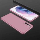 For Samsung Galaxy S21+ 5G GKK Three Stage Splicing Full Coverage PC Case(Rose Gold) - 1
