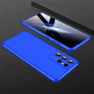 For Samsung Galaxy S21 Ultra 5G GKK Three Stage Splicing Full Coverage PC Case(Blue) - 1