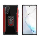 For Samsung Galaxy Note 10 PC +TPU + Metal Shockproof Protective Case with Ring Holder(Red) - 1