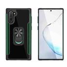 For Samsung Galaxy Note 10 PC +TPU + Metal Shockproof Protective Case with Ring Holder(Green) - 1