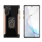 For Samsung Galaxy Note 10 PC +TPU + Metal Shockproof Protective Case with Ring Holder(Gold) - 1