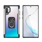 For Samsung Galaxy Note 10 Pro PC +TPU + Metal Shockproof Protective Case with Ring Holder(Silver) - 1