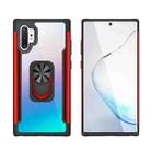 For Samsung Galaxy Note 10 Pro PC +TPU + Metal Shockproof Protective Case with Ring Holder(Red) - 1