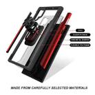 For Samsung Galaxy Note 10 Pro PC +TPU + Metal Shockproof Protective Case with Ring Holder(Red) - 4