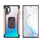 For Samsung Galaxy Note 10 Pro PC +TPU + Metal Shockproof Protective Case with Ring Holder(Gold) - 1