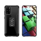 For Samsung Galaxy S20 Plus PC +TPU + Metal Shockproof Protective Case with Ring Holder(Black) - 1
